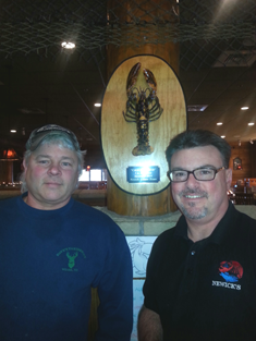 Dave with GM Bill Brennan of Newicks Lobster House. 